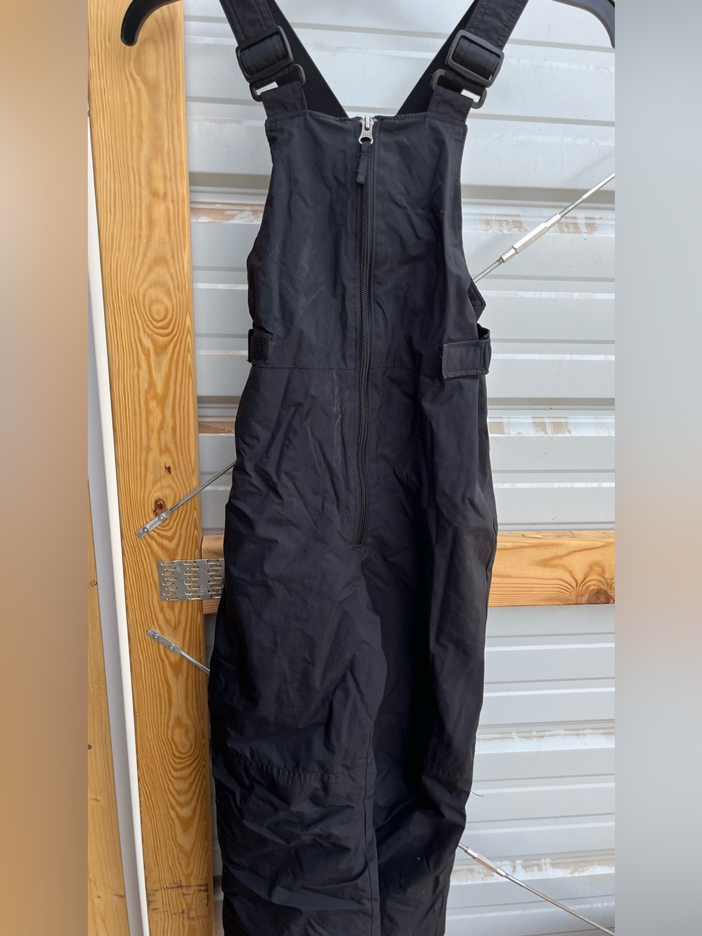 Columbia Kids Black Snow Bib Overalls Unisex Sz. M 10-12
